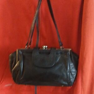 Coach Black Leather Shoulder Bag